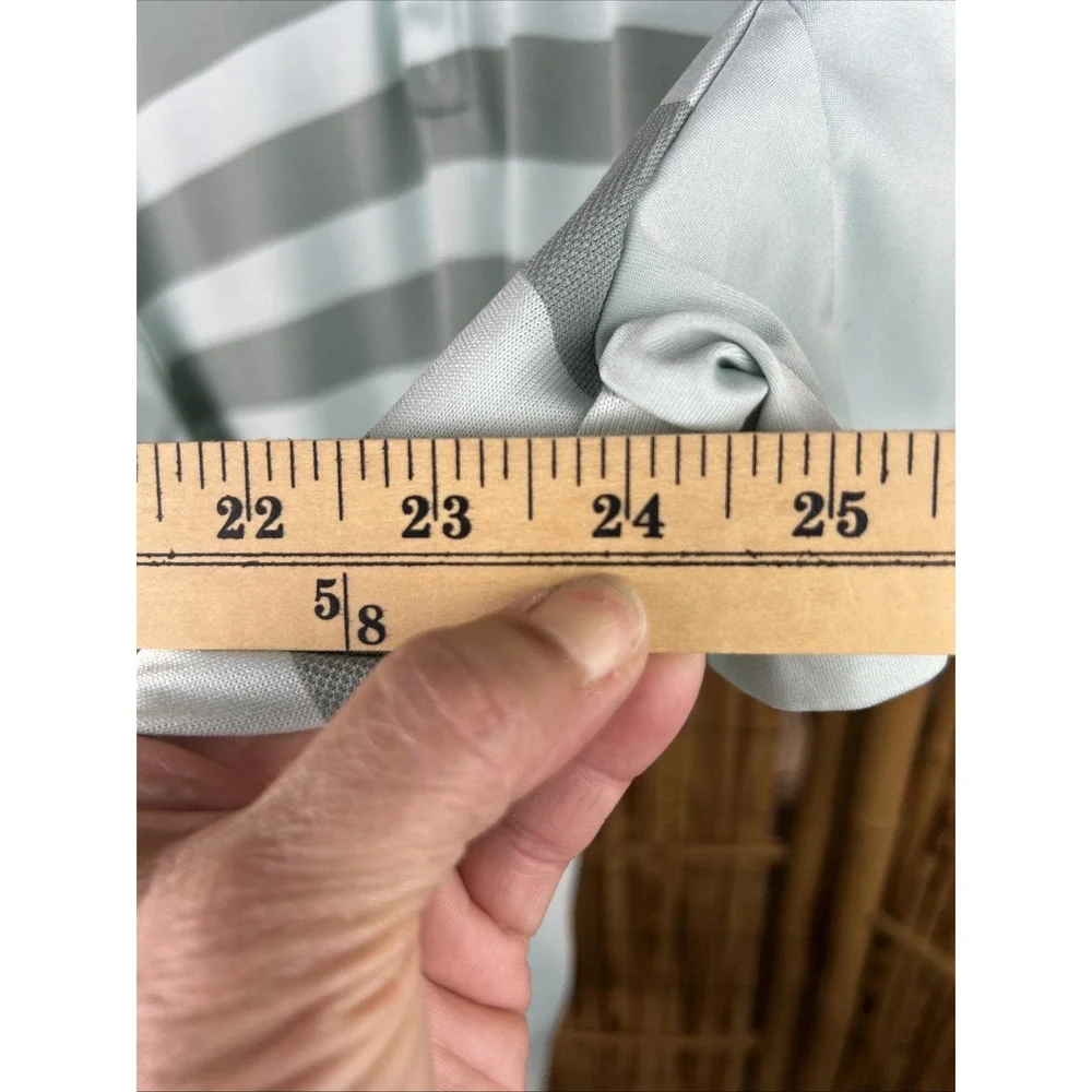 Nike‎ Dri Fit Short Sleeve Striped Golf Polo Shirt (Men's XL) Light Green Gray